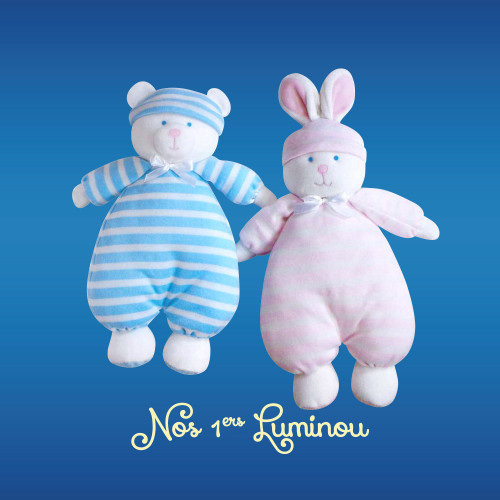 Peluche lumineuse Jemini Luminou Lapin