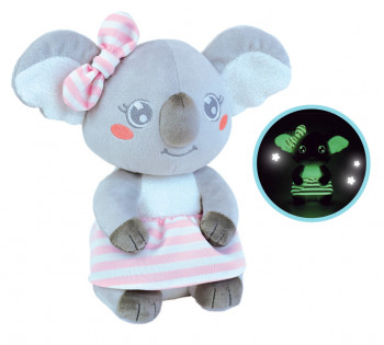 Peluche chien vert Luminou grand modèle Jemini, Luminou